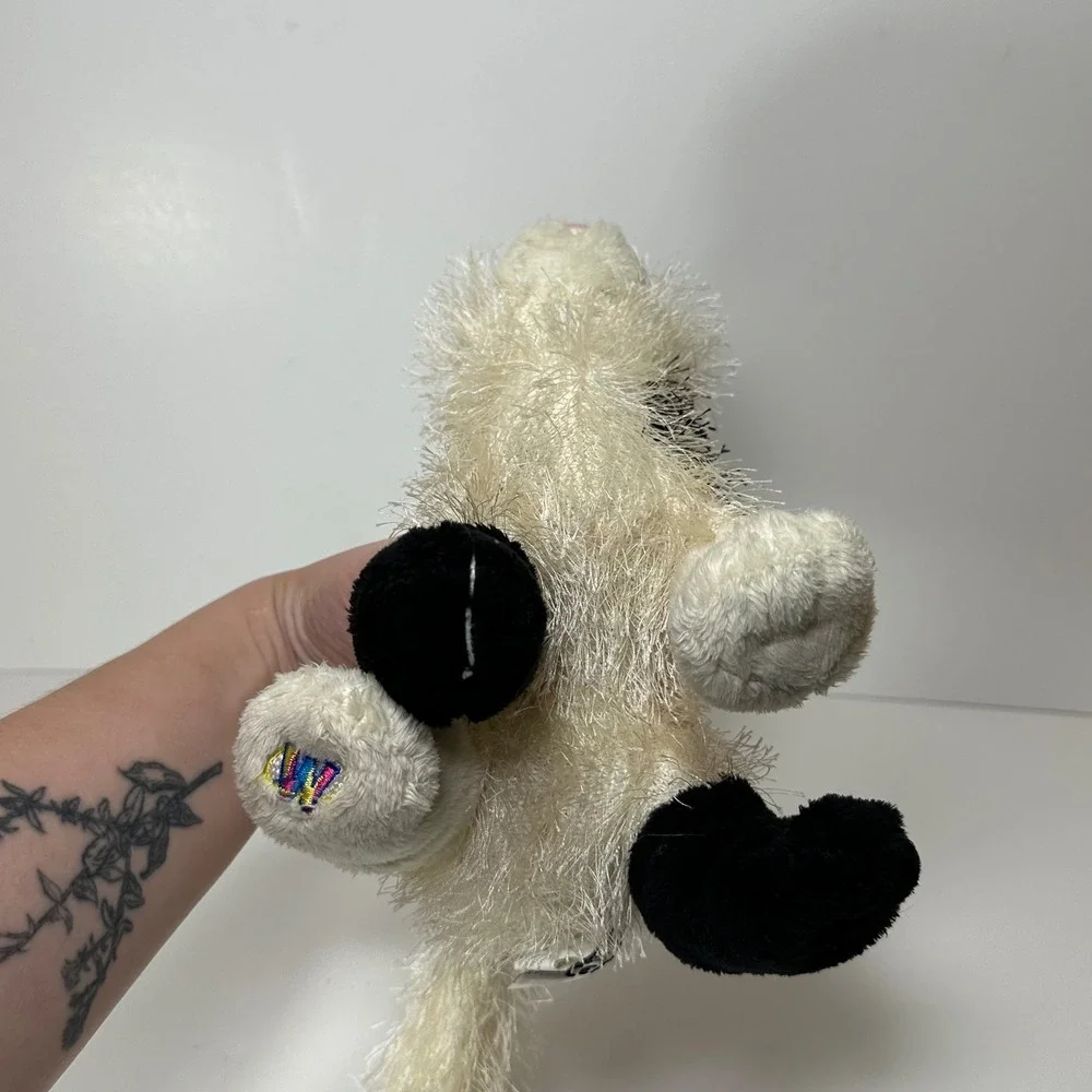Ganz Webkinz Domino Cat Plush HM334 Black White Spotted Stuffed Animal Blue Eyes